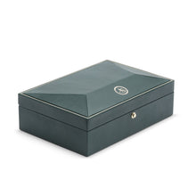Load image into Gallery viewer, Wolf Analog Shift 10 Piece Watch Box Green