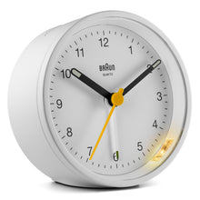 Load image into Gallery viewer, Braun Classic Analogue Alarm Clock White