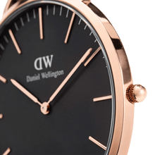 Load image into Gallery viewer, Daniel Wellington Classic 40 Reading Rose Gold &amp; Black Watch