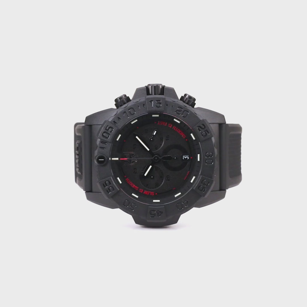 Luminox Navy SEAL Chronograph "Slow is Smooth, Smooth is Fast" 45mm Military Watch - 3581.SIS