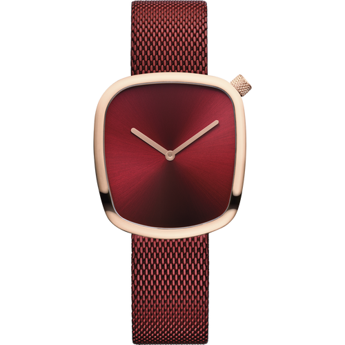Bering Ladies Pebble Red Watch