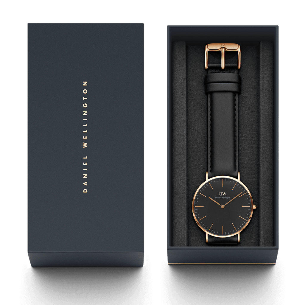 Daniel Wellington Classic 40 Sheffield Rose Gold & Black Watch