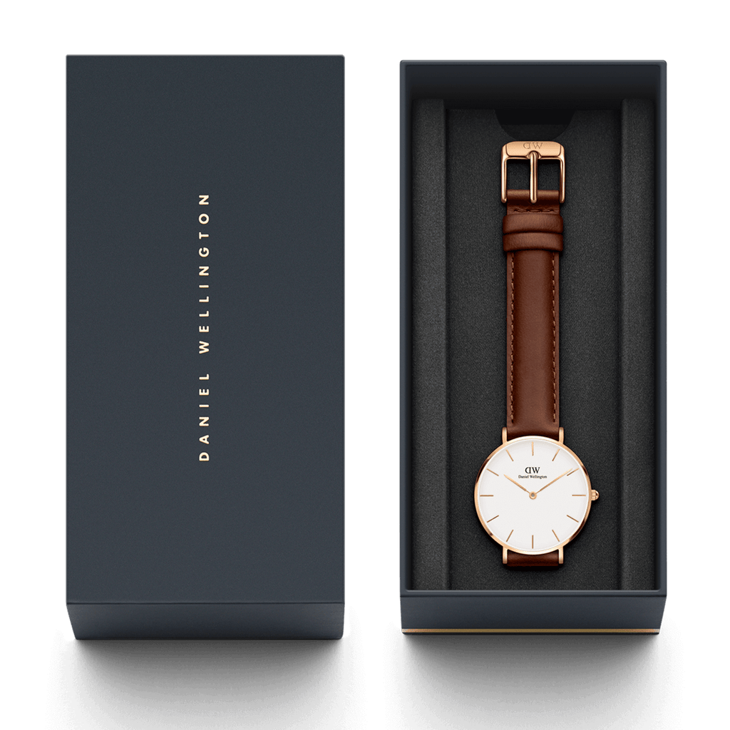 Daniel Wellington Petite 32 St Mawes Rose Gold & White Watch