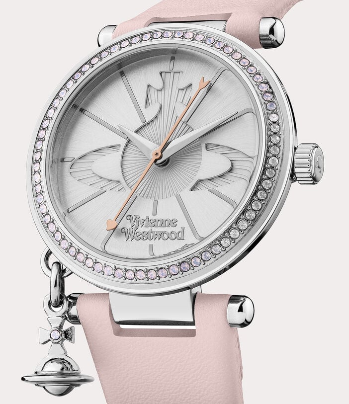 Vivienne Westwood Orb Pastelle Watch Pale Pink Silver