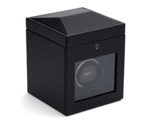Load image into Gallery viewer, Wolf British Racing Single Watch Winder with Storage Black
