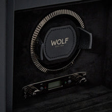 Load image into Gallery viewer, Wolf British Racing Single Watch Winder with Storage Black