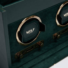 Load image into Gallery viewer, Wolf Brit Racing Green Double Watch Winder