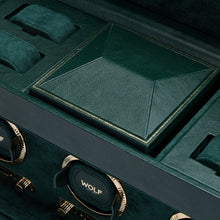Load image into Gallery viewer, Wolf Brit Racing Green Triple Watch Winder