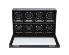 Load image into Gallery viewer, Wolf British Racing 8 Piece Watch Winder Black