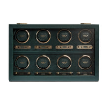 Load image into Gallery viewer, Wolf British Racing Green 8Pc Watch Winder(V) | The Jewellery Boutique Australia