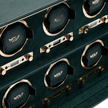 Load image into Gallery viewer, Wolf British Racing Green 8Pc Watch Winder