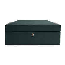 Load image into Gallery viewer, Wolf British Racing Green 8 Pc Watch Box (V) | The Jewellery Boutique Australia