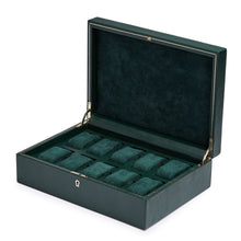 Load image into Gallery viewer, Wolf British Racing Green 10 Pc Watch Box