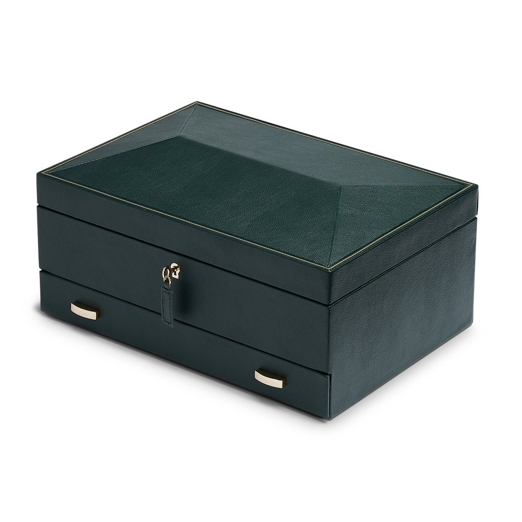 Wolf Brit Racing Green 10P W Draw Watch Box