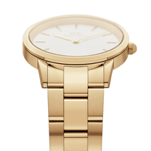 Load image into Gallery viewer, Daniel Wellington Iconic Link 32 Gold &amp; White Watch