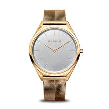 Load image into Gallery viewer, Bering Ultra Slim, Gold Milanese Mesh Watch
