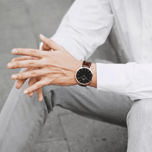 Load image into Gallery viewer, Daniel Wellington Classic 40 Bristol Rose Gold &amp; Black Watch