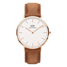 Load image into Gallery viewer, Daniel Wellington Classic 40 Durham Rose Gold &amp; White Watch