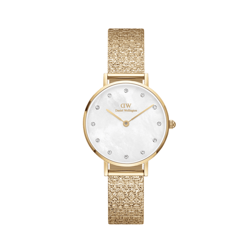 Daniel Wellington Petite 28 Lumine Gold Mother of Pearl White Watch