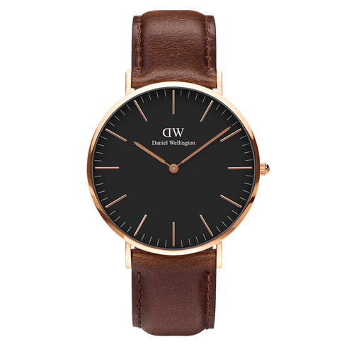 Daniel Wellington Classic 40 Bristol Rose Gold & Black Watch