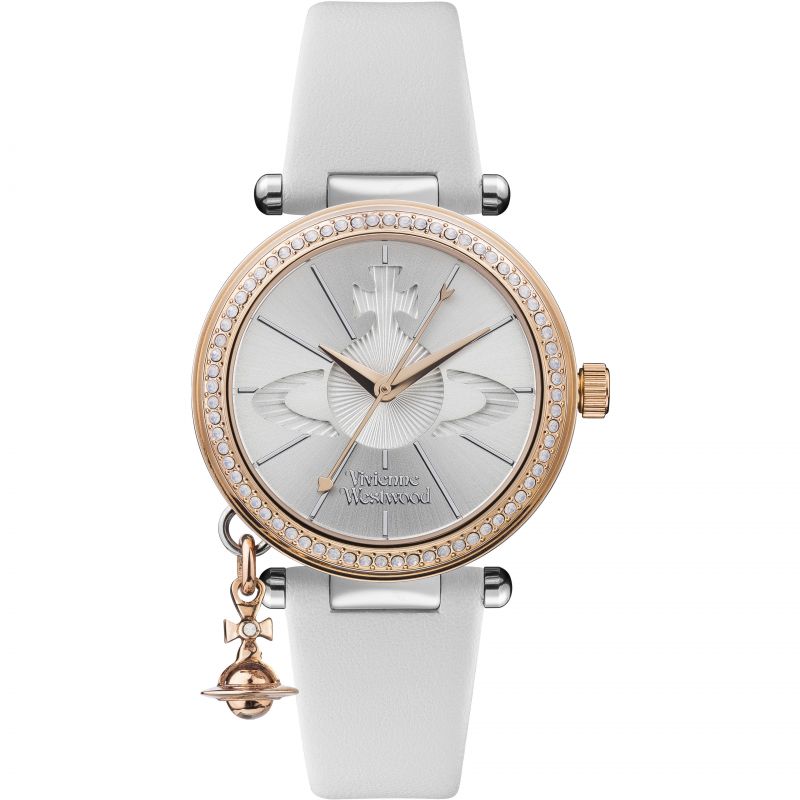 Vivienne Westwood Orb Pastelle Watch White Gold