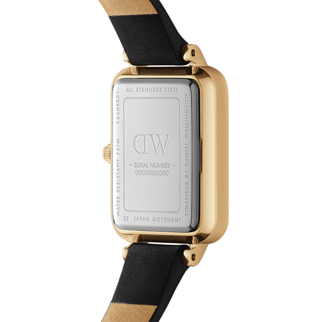 Daniel Wellington Quadro 20X26 Pressed Sheffield Gold & White Watch