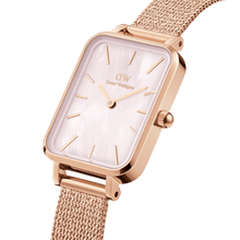 Load image into Gallery viewer, Daniel Wellington Quadro 20X26 Pressed Melrose Rose Gold Mother of Pearl Watch