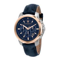 Load image into Gallery viewer, Maserati Successo Navy Blue Chronograph