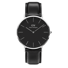 Load image into Gallery viewer, Daniel Wellington Classic 40 Sheffield Silver &amp; Black Watch