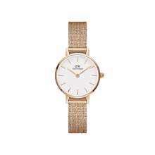 Load image into Gallery viewer, Daniel Wellington Petite 24 Pressed Melrose Rose Gold &amp; White Watch