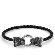 Load image into Gallery viewer, Thomas Sabo Leather Strap Black Cat