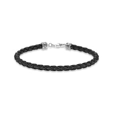 Load image into Gallery viewer, Thomas Sabo Leather Bracelet Black