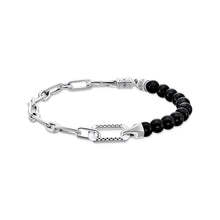 Load image into Gallery viewer, THOMAS SABO Rebel Onyx Bead Bracelet