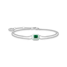 Load image into Gallery viewer, THOMAS SABO Octagon Green Stone Bracelet