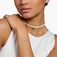 Load image into Gallery viewer, THOMAS SABO Octagon Green Stone Bracelet