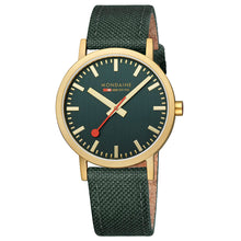 Load image into Gallery viewer, Mondaine Official Swiss Railways Classic Forest Green Textile 40mm Watch