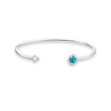 Load image into Gallery viewer, Thomas Sabo Bangle Blue Stone Silver | The Jewellery Boutique