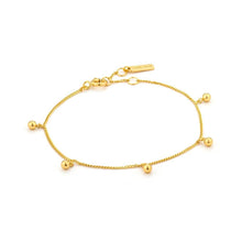 Load image into Gallery viewer, Ania Haie Orbit Drop Balls Bracelet - Gold