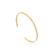 Load image into Gallery viewer, Ania Haie Thin Twist Cuff Bracelet - Gold