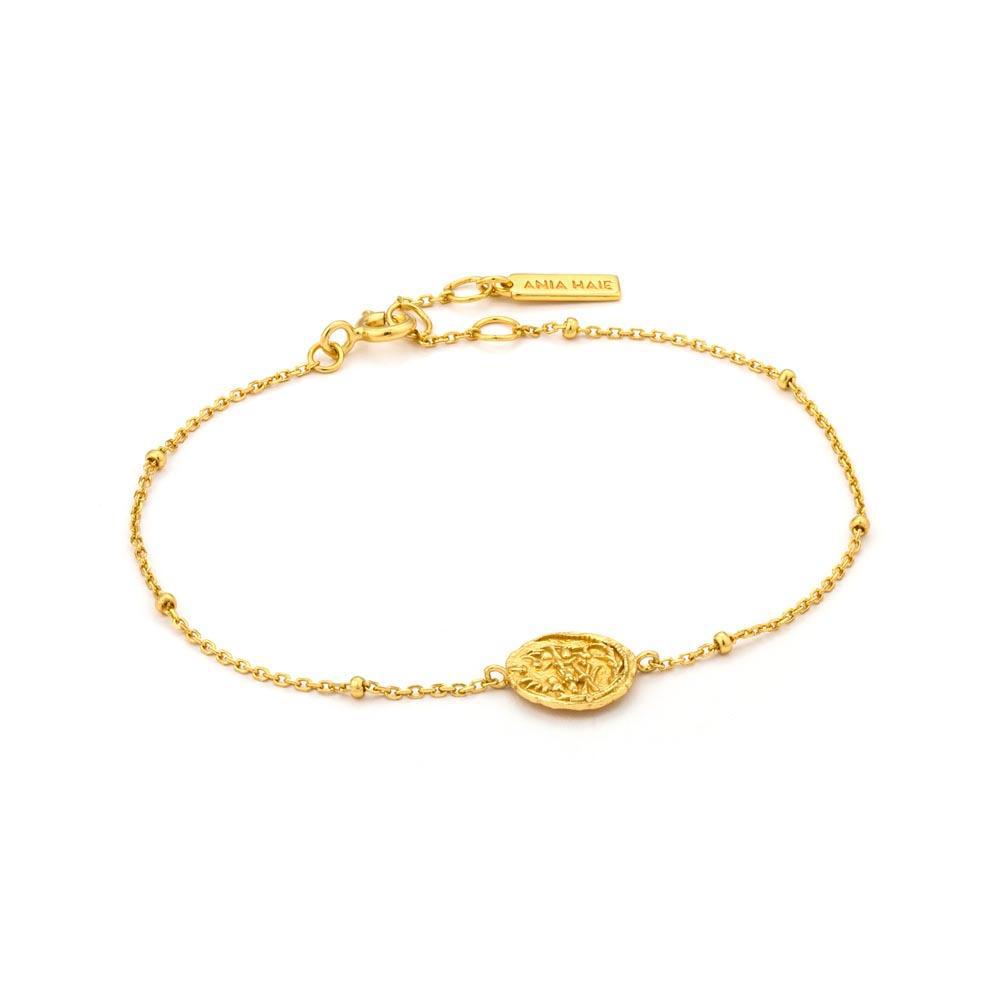 Ania Haie Emblem Beaded Bracelet - Gold
