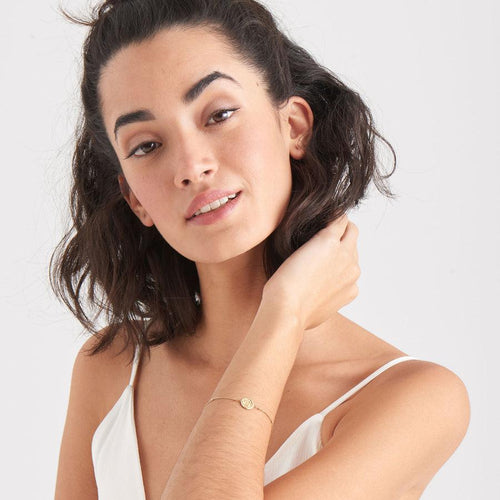 Ania Haie Emblem Beaded Bracelet - Gold