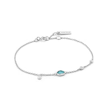 Load image into Gallery viewer, Ania Haie Turquoise Discs Bracelet - Silver