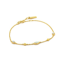 Load image into Gallery viewer, Ania Haie Opal Colour Bracelet - Gold