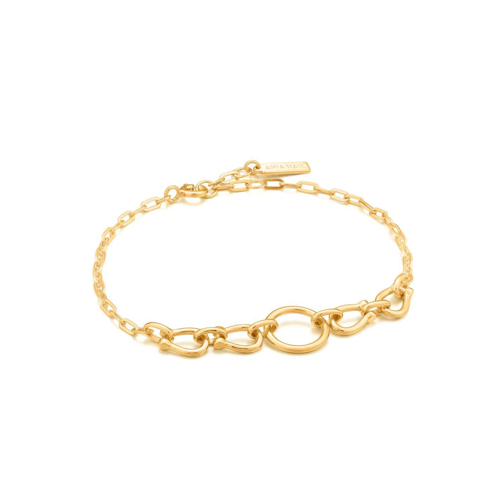 Ania Haie Horseshoe Link Bracelet  - Gold