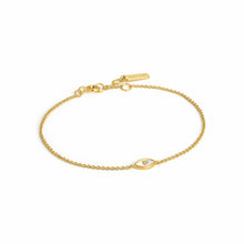 Load image into Gallery viewer, Evil Eye Gold Bracelet