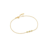 Ania Haie 14kt Gold Peridot and White Sapphire Bracelet