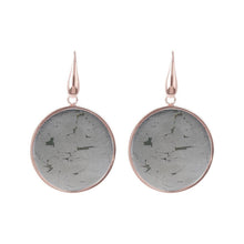 Load image into Gallery viewer, Bronzallure Big Disc Earrings With Natural Stones