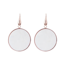 Load image into Gallery viewer, Bronzallure Big Disc Earrings With Natural Stones