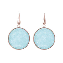 Load image into Gallery viewer, Bronzallure Big Disc Earrings With Natural Stones