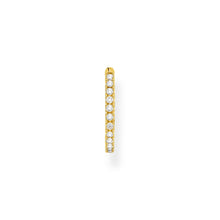 Load image into Gallery viewer, Thomas Sabo Single Hoop Earring White Stones